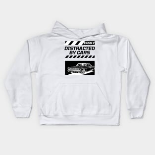 Easily Distracted By Cars Kids Hoodie